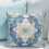 Conjunto de 2 capas de almofada Boho 20x20 polegadas, estampa persa dupla face, algodão macio e felpudo, capas decorativas para sofá/cama (azul) 5