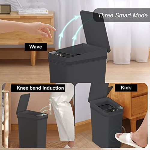 2.5 Gal Touchless Slim Trash Can with Sensor Lid 1