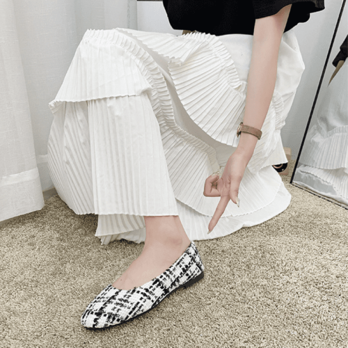 Γυναικεία φλατ παπούτσια με slip-on, αναπνεύσιμα, casual παπούτσια, ελαφριά και άνετα 1