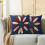Set di federe per cuscini con margherite patriottiche, 45x45 cm, in cotone e lino. 2
