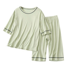 Ediodpoh Kinder-Sommerpyjama-Set für Jungen, weiche, atmungsaktive Nachtwäsche, Kurzarm-Loungewear, Grün, 9-10 Jahre, entspricht Standardgrößen