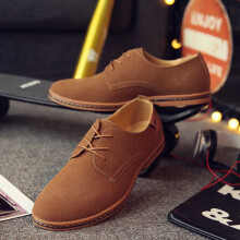 jjayotai Herrskor Rea Herrmode Casual Enfärgade Snörskor Oxfords Läderskor Herrskor Affärsskor Rollbacks