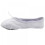 Damesballetschoenen van stretchcanvas met gesplitste zool, wit, maat 12 2