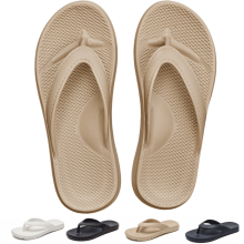 Flip-Flops für Damen und Herren mit Fußgewölbeunterstützung, Unisex, leichte Hausschuhe mit gepolsterter, stoßdämpfender Sohle, bequeme