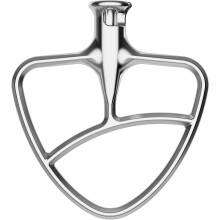 Plochý šľahač z nehrdzavejúcej ocele pre mixér KitchenAid – kompatibilný s naklápacou hlavou 4,5–5QT, vhodný do umývačky riadu