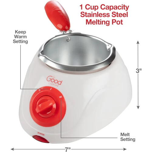 Electric Chocolate Melting Pot, 1 Cup, with 30+ Accessories 1