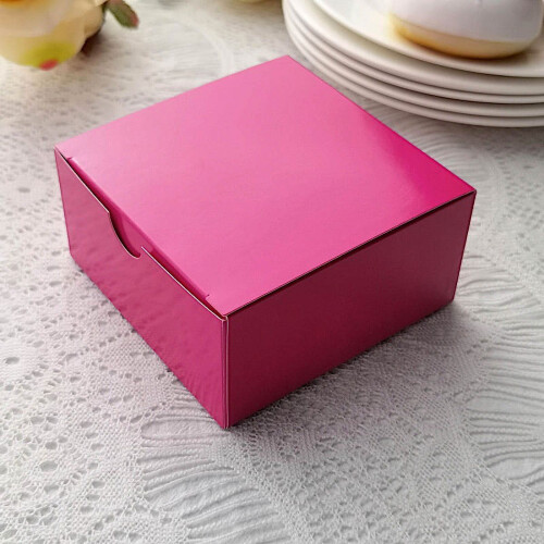 BalsaCircle100 τεμάχια 4"x4"x2" κουτιά γάμου με επένδυση για τούρτα, δώρα με γλυκά για πάρτι 1
