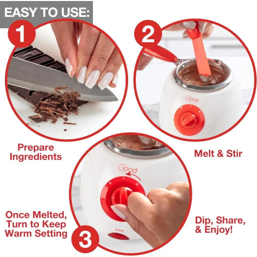 Electric Chocolate Melting Pot, 1 Cup, with 30+ Accessories 2