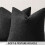 Conjunto de 2 capas para almofadas Euro Sham de 60x60cm (24x24 polegadas) – Bouclé texturizado, preto neutro, compatíveis com almofadas Euro 2