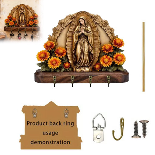YOCBZ2-Pack Θήκη κλειδιών Mary – Οργάνωση κλειδιών για τον ιερό τοίχο της Παναγίας της 1