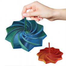 stele senzoriale aurii, turn spiralat imprimat 3D cu sunet clar – jucărie de relaxare și cadou, compatibile cu ameliorarea stresului