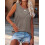 Canotta casual da donna ampia con scollo rotondo. 6