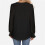 Blusa túnica plisada de manga farol para mujer 4