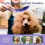 Escova para desembaraçar e remover nós de pelos de cães. 4