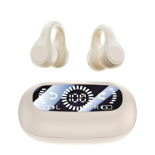 Ακουστικά Bluetooth Bone Conduction 5.3, Ακουστικά για αθλητικά είδη με κλιπ και ψηφιακή οθόνη, 2