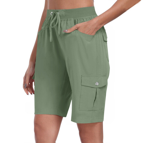 Γυναικεία σορτς Plus Size με τσέπες, χαλαρά, casual, κομψά, ελαφριά, γυναικεία, φαρδιά, cargo 2