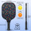 Σετ κουπιών Pickleball από fiberglass με λουλούδια, 2 μπάλες και τσάντα – Συμβατό με 4