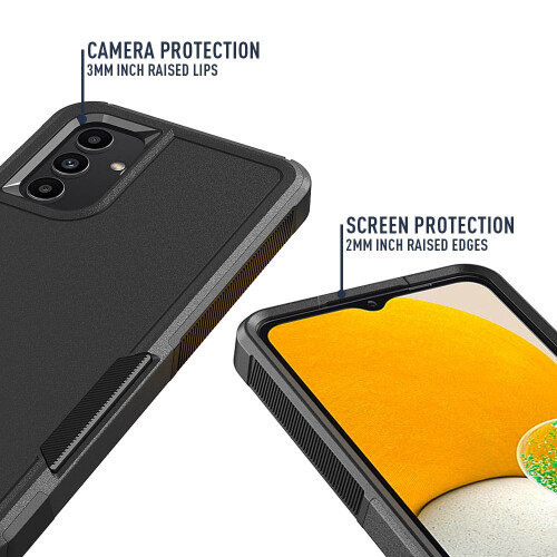 Θήκη TASHHAR με προστατευτικό οθόνης για Samsung Galaxy A15 5G – Στρατιωτικής ποιότητας, 2