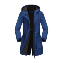 Parka épaisse et chaude à capuche pour femme, manches longues, imperméable et coupe-vent, avec poches pour un froid extrême