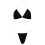 Costume da bagno da donna, intimo da donna, bikini, due pezzi, nero, taglia M 4