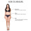 Costume da bagno da donna, intimo da donna, bikini, due pezzi, nero, taglia M 7