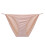 Culotte bikini string taille basse, sans coutures, couleur unie, extensible 5