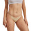 Culotte bikini string taille basse, sans coutures, couleur unie, extensible 2