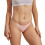 Culotte bikini string taille basse, sans coutures, couleur unie, extensible 4