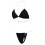 Costume da bagno da donna, intimo da donna, bikini, due pezzi, nero, taglia M 5