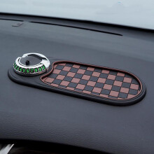 Tappetino antiscivolo multifunzione girevole per auto con supporto per telefono, compatibile con tutti i telefoni – Ampio tappetino per cruscotto