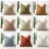 Housses de coussin en chenille 45 x 45 cm à rayures chevrons 1