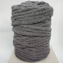 pelote de fil chenille velours épais, fil tubulaire jumbo pour tricot aux bras et crochet à la main, idéal pour les couvertures, les vêtements et