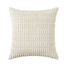 Housses de coussin 40x40 cm, housses de coussin décoratives unies en velours côtelé doux, housses de coussin carrées modernes pour canapé,