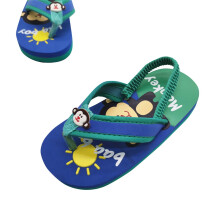 Boys' Summer Sandals for Toddlers, Lightweight Breathable Flip Flops with Elastic Strap, Casual Outdoor Wear, 6-7 Years