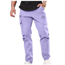 Admvng Ανδρικό Παντελόνι Cargo, Casual, Πολλαπλών Τσέπες, Εξωτερικό, Ίσιο, Γυμναστήριο,
