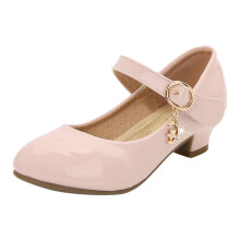 Sapatos de verão para meninas, tamanho 1, sapatos de salto alto para meninas, sapatos de princesa, sapatos individuais para estudantes do ensino