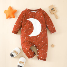 Lulshou Baby Romper, body z długim rękawem dla niemowląt i małych dzieci – swobodny kombinezon domowy dla chłopców i dziewczynek, zgodny ze