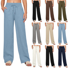 Damen Winter Freizeithose, einfarbig, mit Stretchbund