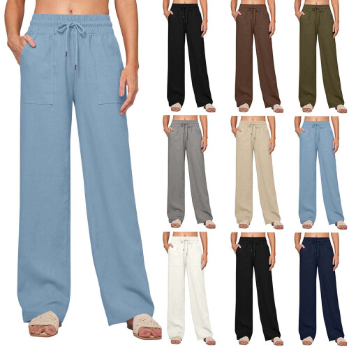 Damen Winter Freizeithose, einfarbig, mit Stretchbund
