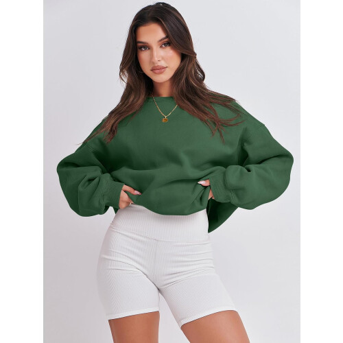 Γυναικεία μπλούζα με μακριά μανίκια, casual, ζιβάγκο, άνετη γραμμή, φλις μπλούζες με 2