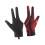 3Fingers Poolhandschuhe, einhändige Billardhandschuhe, Queuehandschuhe, separate Finger, Schwarz/Rot, rechte Hand 2