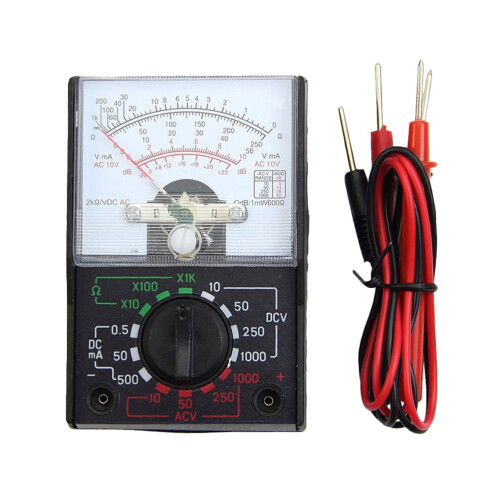 stk. professionel elektriker spænding højpræcisions digitalt multimeter multitester meter sort 1