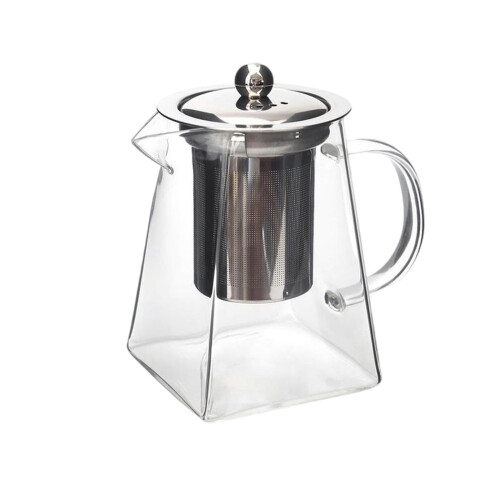 Τσαγιέρα από βοριοπυριτικό γυαλί, 700ML με αφαιρούμενο εγχυτήρα από ανοξείδωτο 1
