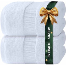Draps de bain extra larges 35 x 70 pouces, 700 g/m², 100 % coton,
