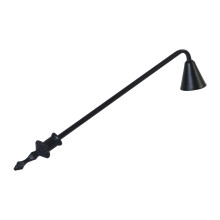Stingător de lumânări cu mâner lung de 23 cm, dop de lumânare multifuncțional pentru iubitorii de lumânări, negru