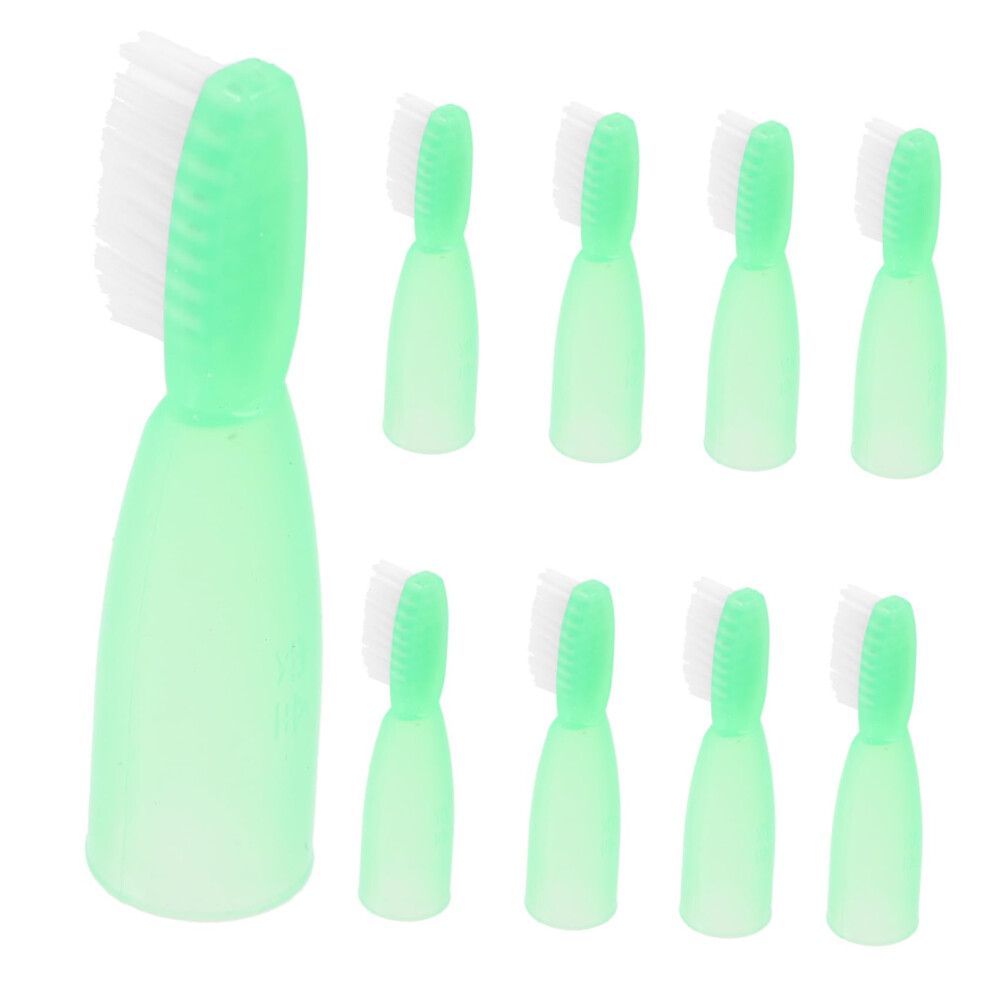 10Pcs Soft Bristle Prison Toothbrush Set with Compact Ergonomic Grip for Inmates