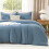 Set copripiumino Boho California King grigio scuro-blu 2
