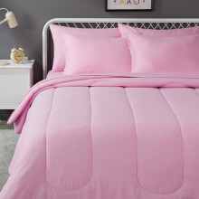 Kids Microfiber Bed-in-a-Bag Set Full/Queen Pink 7-Piece