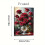 Impression sur toile d'art minimaliste moderne rose rouge 1