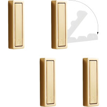 Lot de 4 crochets muraux pliables, crochet doré pliable avec accessoires de fixation, crochet porte-manteau pliable pour suspendre vêtements,